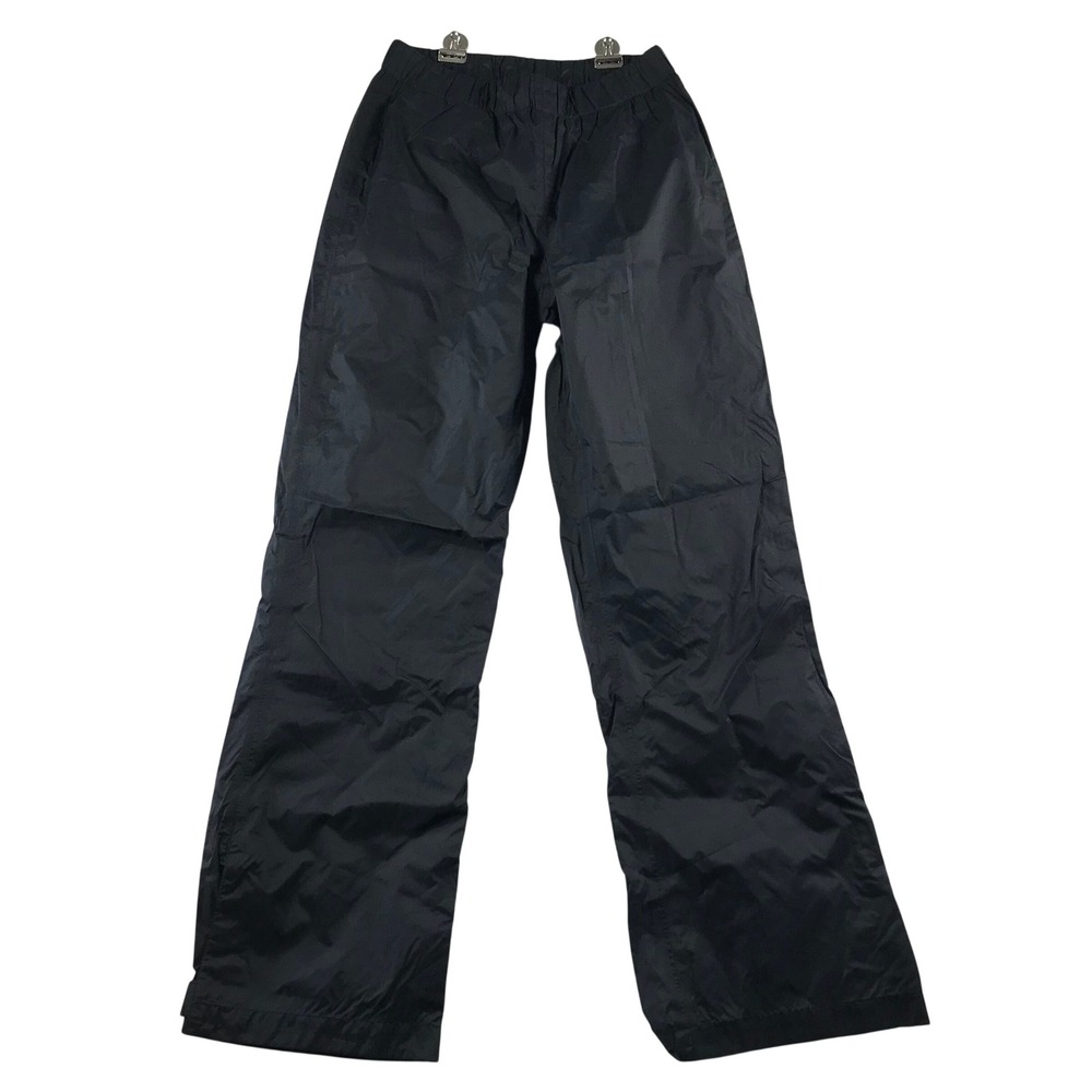 Columbia Omni-Tech Black Rain Pants Mens Small Mesh Lined Nylon Hiking Outdoor